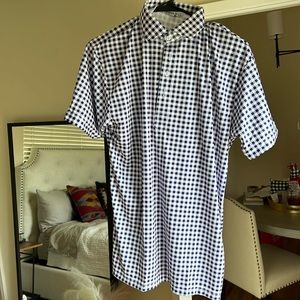 Collars & Co Gingham Polo. Size Medium. Brand New